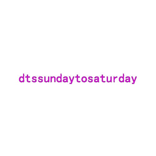 dtssundaytosaturday 